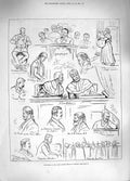 Old Antique Print 1881 Land League Trails Dublin Ireland Sullivan French 19th