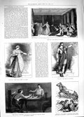 Old Antique Print 1881 Lyceum Theatre Synorix Irving Ellen Terry Elmore 19th