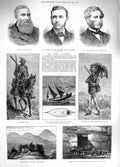 Old Antique Print 1881 Basutoland Scout Basuto Sinclair Forsyth Cropper 19th