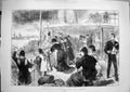 Original Old Antique Print 1881 Departure Cunard Steam Ship Liverpool Pas 19th