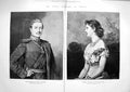 Antique Old Print 1881 Prince William Prussia Victoria Schleswig-Holstein 19th