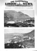 Old Antique Print 1881 Casamicciola Isle Ischia Earthquake Epomeo Naples 19th