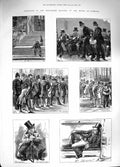 Old Antique Print 1881 Admission Strangers Gallery House Commons London 19th