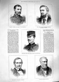 Old Antique Print 1881 War Transvaal Greer Young Inman Berkeley Tennant 19th