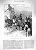 Old Antique Print 1881 Emperor Alexander Ii Sledge St. Petersburg Russia 19th