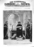 Original Old Antique Print 1881 Murdered Emperor Russia Bayswater Church Kazan