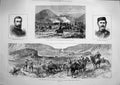 Antique Old Print 1881 Transvaal War George Colley Lanig'S Neck Newdigate 19th