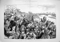 Original Old Antique Print 1881 Oxford Cambridge Boat Race River Thames Sport