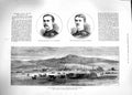 Old Antique Print 1881 Transvaal War Newcastle Fort Terror Wilkinson Men 19th