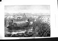 Old Antique Print Damaged 1881 Shooting Water-Fowl Lake Mirambala Africa 19th