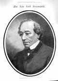 Original Old Antique Print 1881 Lord Earl Beaconsfield Hughenden Manor Disraeli