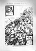 Old Antique Print 1881 Transvaal War Major Fraser Cameron George Colley 19th