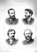 Original Old Antique Print 1881 Royal Academy Gow Dicksee Burges Thornycroft