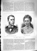 Old Antique Print 1881 Wedding Vienna Archduke Rudolph Stephanie Belgium 19th