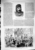 Old Antique Print 1881 Mohammed Sadik Bey Tunis Wedding Vienna Stephanie 19th
