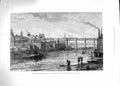 Original Old Antique Print 1881 George Stephenson Newcastle-On-Tyne High Bridge