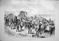 Old Antique Print 1881 War South Africa Sick Wounded Prisoners Ambulance 19th