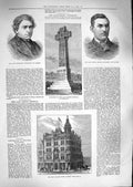 Original Old Antique Print 1881 Professor Rolleston Haworth Sailors Home 19th