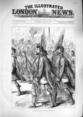 Original Old Antique Print 1881 London Scottish Volunteers Siers War M Victorian