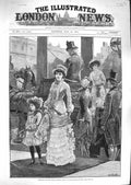 Original Old Antique Print 1881 Royal Garden Party Marlborough House Fine Art