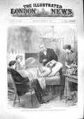 Old Antique Print 1881 President Garfield White House Washington America 19th
