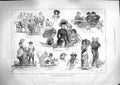 Original Old Antique Print 1881 Canterbury Cricket Week Ladies Carriage Army