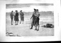 Original Old Antique Print 1881 End The Game Men Swords Beach Sea Fine Art 19th