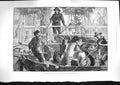 Original Old Antique Print 1881 Tourist Holland Taking Toll Dutch Canal Boat
