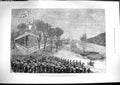 Old Antique Print 1881 Review Scottish Volunteers Edinburgh Grand Stand 19th