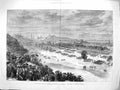 Original Old Antique Print 1881 Royal Review Scottish Volunteers Edinbur 19th