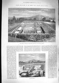 Original Old Antique Print 1881 Excavations Roman Villa Isle Wight Well-House