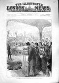 Original Old Antique Print 1881 Prince Wales Opening North Docks Liverpool 19th