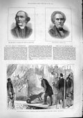 Old Antique Print 1881 Mayor London Works Circle Railway Bradley Billing 19th
