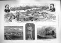 Old Antique Print 1881 Statue Bolckow Fallows Middlesborough Mayor Iron 19th