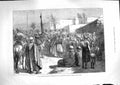 Antique Old Print *3304 1881 Arab Chief Preaching Religious War Oran Algiers