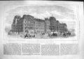 Old Antique Print 1881 Army Navy Buildings America Government Washington 19th