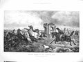 Original Old Antique Print 1881 Scene Driving Horses Campagna Rome Fine Art