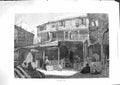 Original Old Antique Print 1881 Scene Bazaar Cairo Egypt Buildings Fine Art