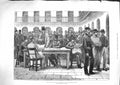 Antique Old Print *3302 1881 Irish Land League Recreation Kilmainham Prison