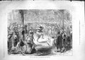 Original Old Antique Print 1881 Seepee Fair Simla Himalayas Dancing Victorian
