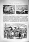 Old Antique Print 1881 Madagascar British Navy Tamatave Sugar-Cane Mohabo 19th
