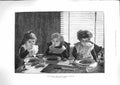 Original Old Antique Print 1881 Nursery Tottie Tot Toozles Children Dinner 19th