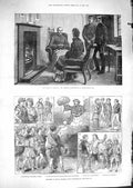 Antique Old Print *3296 1881 Ireland Parnell Kilmainham Jail King'S College