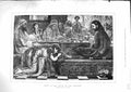 Original Old Antique Print 1881 Scene Jesus House Pharisee Lawson Victorian