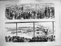 Original Old Antique Print 1883 Marquis Bute Works New Dock Cardiff Hospital