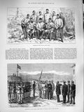 Antique Old Print *3360 1883 Officers Soudan Field Force Souakin Red Sea War