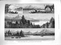Old Antique Print 1883 British Columbia Fraser River Port Moody Railway 19th