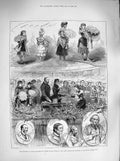 Old Antique Print 1883 Princess Wales Prizes Pupils Girls School Albert 19th