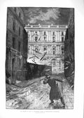 Original Old Antique Print 1883 Attempt Blow Up Government Offices Westminster