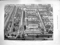 Old Antique Print 1883 Fisheries Exhibition Buildings Kensington Market 19th